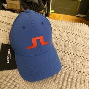 J. Lindeberg Cap Angus Tech Stretch Blue One Size Golf Adjustable